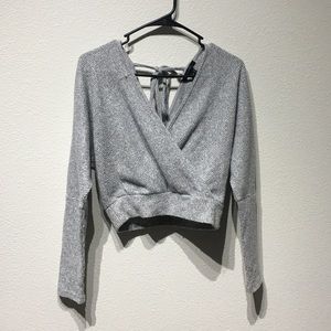Forever 21 Long Sleeve Crop Sweater